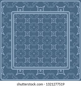 Geometric Pattern. Vector Illustration. Design For Wallpaper, Flyer, Book, Brochure. pastel blue color.