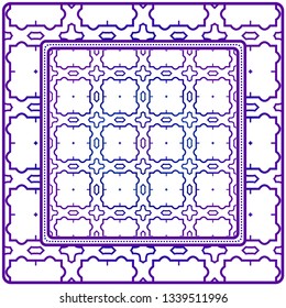 Geometric Pattern. Vector Illustration. Design For Wallpaper, Flyer, Book, Brochure. Purple gradient color.