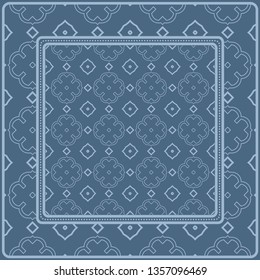 Geometric Pattern. Vector Illustration. Design For Wallpaper, Flyer, Book, Brochure. pastel blue color.