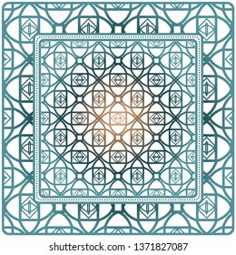 Geometric Pattern. Vector Illustration. Design For Printing, Presentation, Textile Industry.