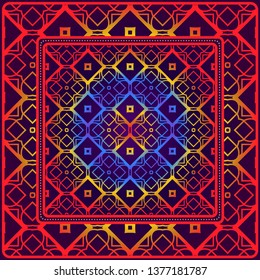 Geometric Pattern. Vector Illustration. Design For Printing, Presentation, Textile Industry.