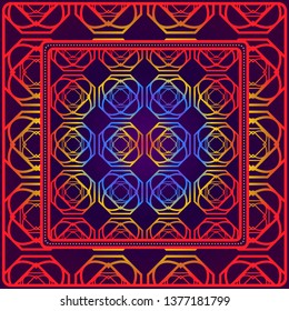 Geometric Pattern. Vector Illustration. Design For Wallpaper, Flyer, Book, Brochure