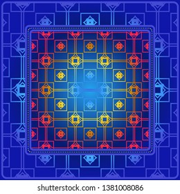 Geometric Pattern. Vector Illustration. Design For Wallpaper, Flyer, Book, Brochure.