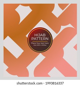 Geometric pattern vector illustration design for hijab, cover book, background