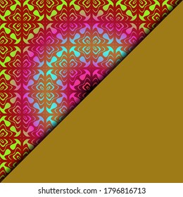  Geometric Pattern. vector illustration. For fabric, textile, bandana, scarg, print
