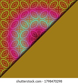  Patrón geométrico. ilustración vectorial. Para tejidos, textiles, bandana, cicatrices, estampado