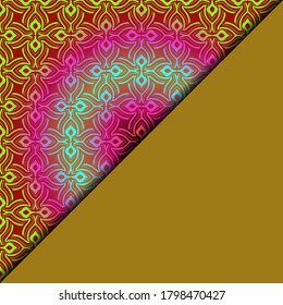  Geometric Pattern. vector illustration. For fabric, textile, bandana, scarg, print