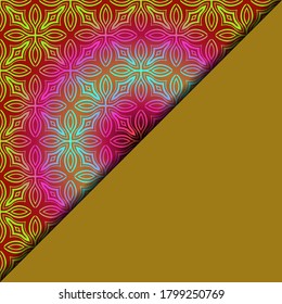  Geometric Pattern. vector illustration. For fabric, textile, bandana, scarg, print