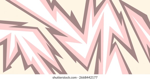 Vektorgrafik mit geometrischem Muster. Sportlicher, rassiger, farbiger Hintergrund.