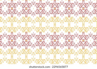 Geometric Pattern vector illutration with line art style