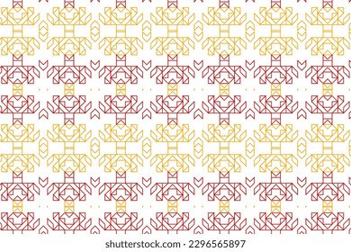 Geometric Pattern vector illutration with line art style