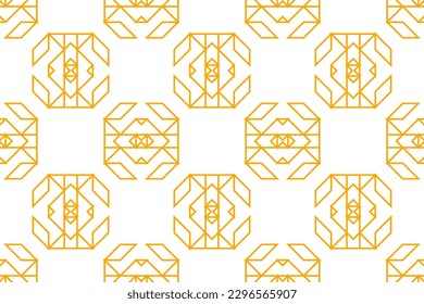 Geometric Pattern vector illutration with line art style