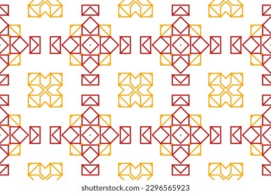 Geometric Pattern vector illutration with line art style
