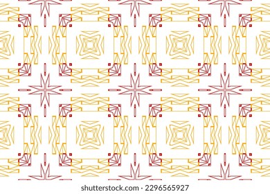 Geometric Pattern vector illutration with line art style