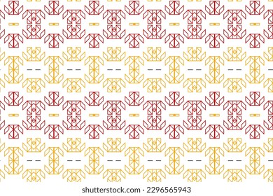 Geometric Pattern vector illutration with line art style