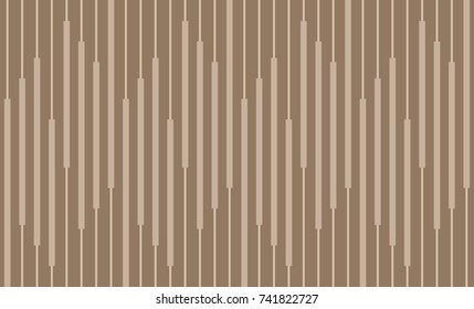 Geometric pattern vector. Line vertical design for trellis pattern, wallpaper, textile, background. dark brown