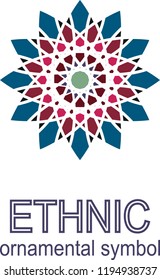  geometric pattern. Vector motif,decoration element. 3D mandala for brochures, invitations, greeting card