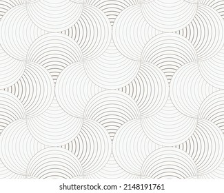 geometric pattern vector. Geometric simple fashion fabric print. Vector repeating tile texture. Overlapping circles funky theme or linear petal of flower or flora. pattern is on swatches panel