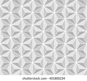 Geometric pattern vector, triangles texture vector in shades of gray