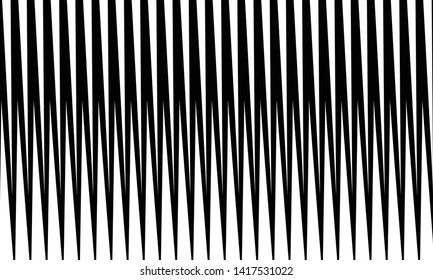 Geometric pattern vertical triangles halftone pattern monochrome repeating design element vector background