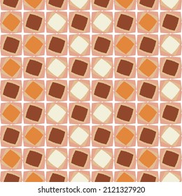 Geometric pattern in vintage colors. Vector illustration. Seamless pattern.
