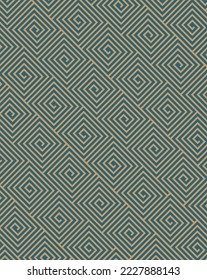 Geometric pattern, vintage style gold color, use for fabric, wallpaper, background, print, home decor, package, product.