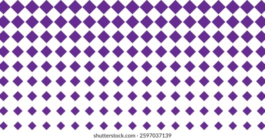Geometric pattern of violet diamonds on a white background.