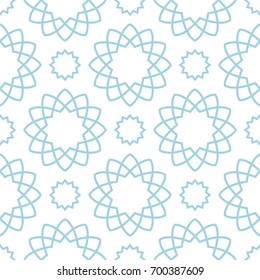 Geometric pattern for wallpapers. Light blue seamless background for textile. Vector illustration