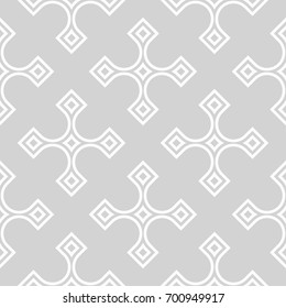 Geometric pattern for wallpapers. Light gray seamless background for textile. Vector illustration