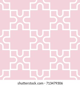 Geometric pattern for wallpapers. Pale pink seamless background for textile. Vector illustration