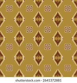 Geometric pattern in warm colors, seamless design