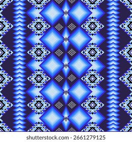 Geometric Pattern Water pattern wallpaper on Navy blue Background  