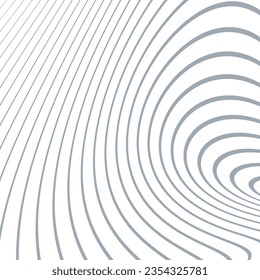 The geometric pattern with wavy lines. Modern vector background. White and gray texture. Simple lattice graphic design