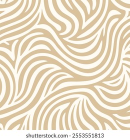 The geometric pattern with wavy lines. Seamless background.