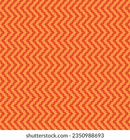 geometric pattern of wavy zigzags in autumn yellow and orange colors