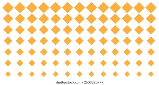 Geometric pattern of yellow diamonds on a white background. symbol eps 10
