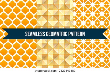 Geometrisches Muster, gelber Vektorgrafik, geeignet für Packpapier