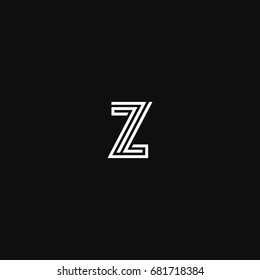 Geometric pattern and Z letter icon based minimal logo