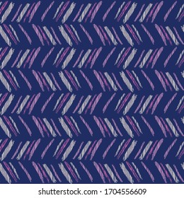 Geometric pattern zig zag composition, 4 colors, fabric  Seamless vibrant diagonal brush stripes 