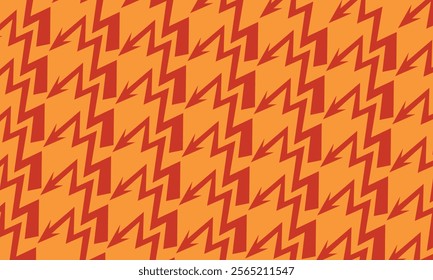 Geometric pattern of zigzag arrow