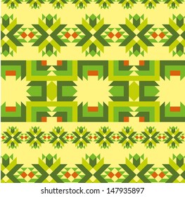 geometric pattern with zigzags vector art