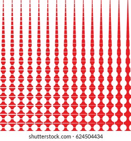 Geometric pattern,red and white color backdrop.For web site,cover template,wallpaper and print material. Modern stylish texture.Repeating geometric elements with circles