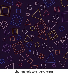 Geometric Patterns background for design concept moder flat design colorfuls. Vector Illustrate