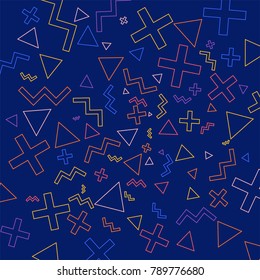 Geometric Patterns background for design concept moder flat design colorfuls. Vector Illustrate