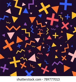 Geometric Patterns background for design concept moder flat design colorfuls. Vector Illustrate