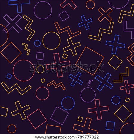 Geometric Patterns background for design concept moder flat design colorfuls. Vector Illustrate