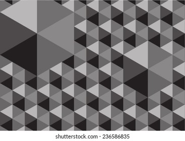 Geometric patterns. Black-White abstract mosaic backgrounds. Vector illustration EPS 10. 