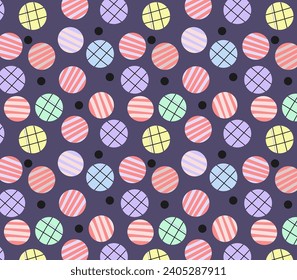 geometric patterns circle, stripe pastel colors.  abstract digital papers, wallpaper, textile, backgrounds.