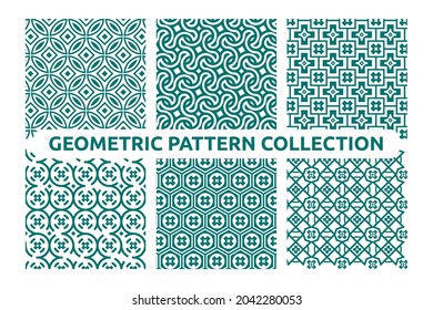Geometric patterns Collection of striped seamless. Digital design.
