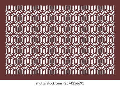 Geometric Patterns Design In The Oriental Style.
